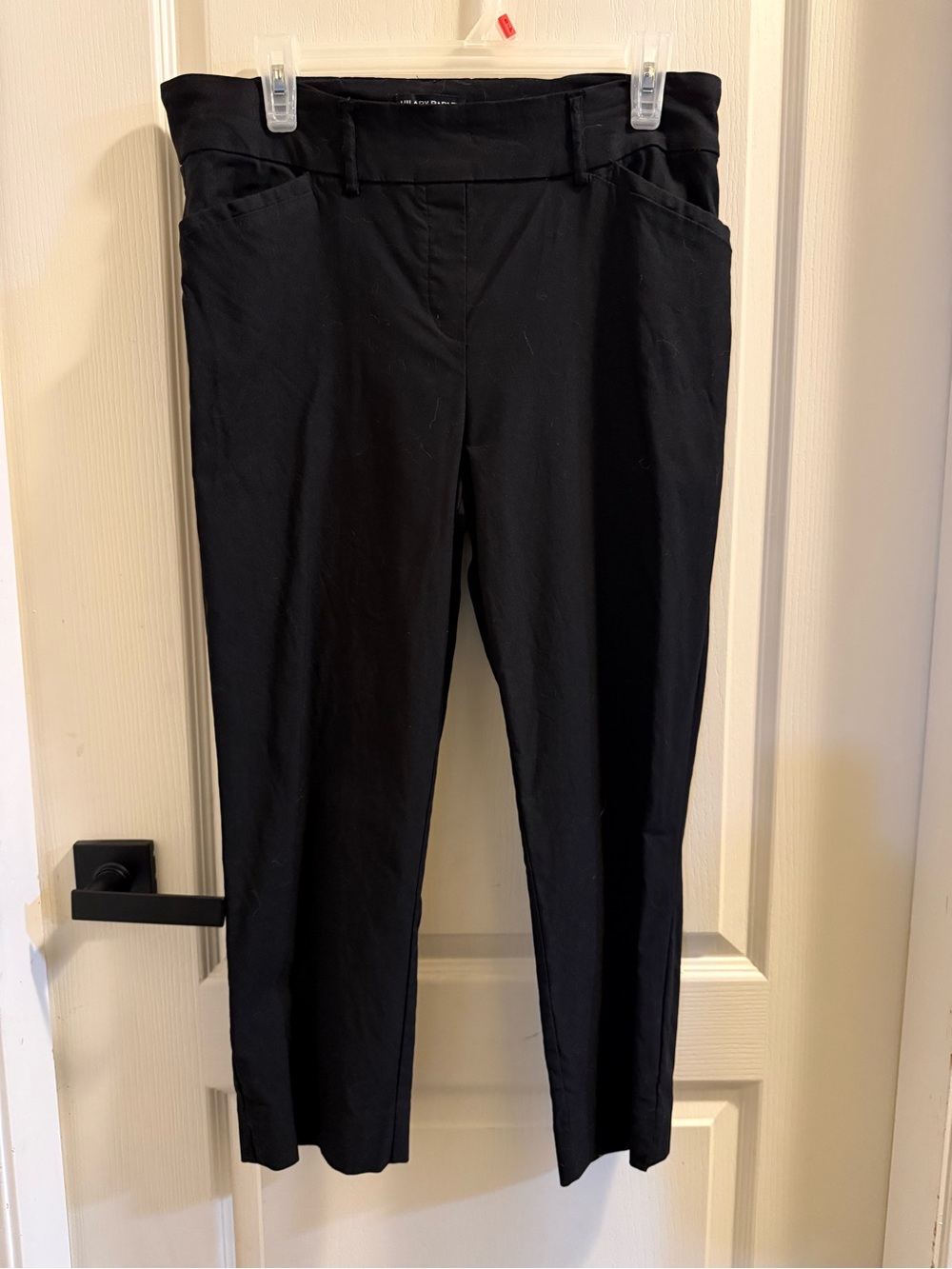 Hilary Radley Black Cropped Ankle Pants